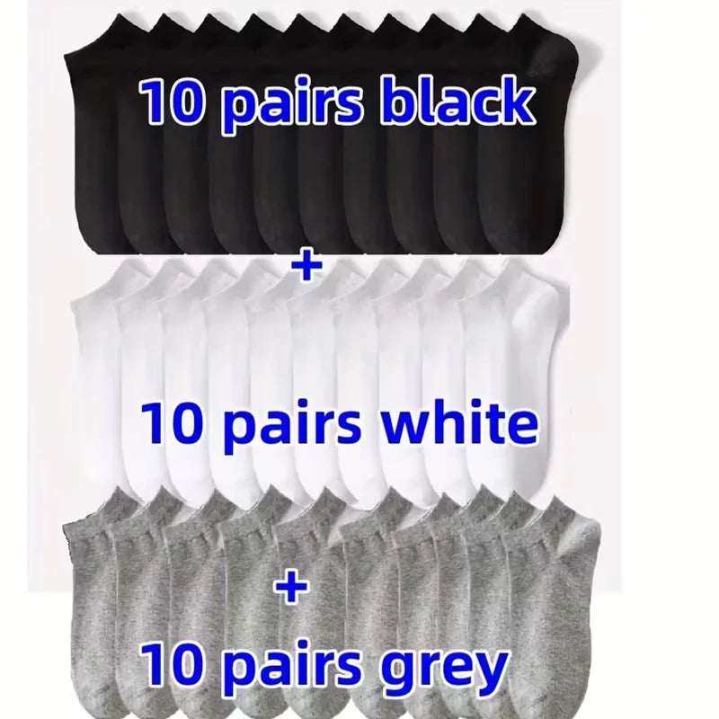 5/10-Pack Unisex Comfort-Fit Ankle Socks – Breathable, Lightweight & Perfect for Sports & Everyday Wear