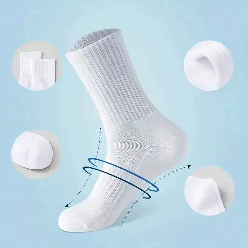 All-Season Sports Socks – Breathable, Sweat-Wicking, Neutral Colors