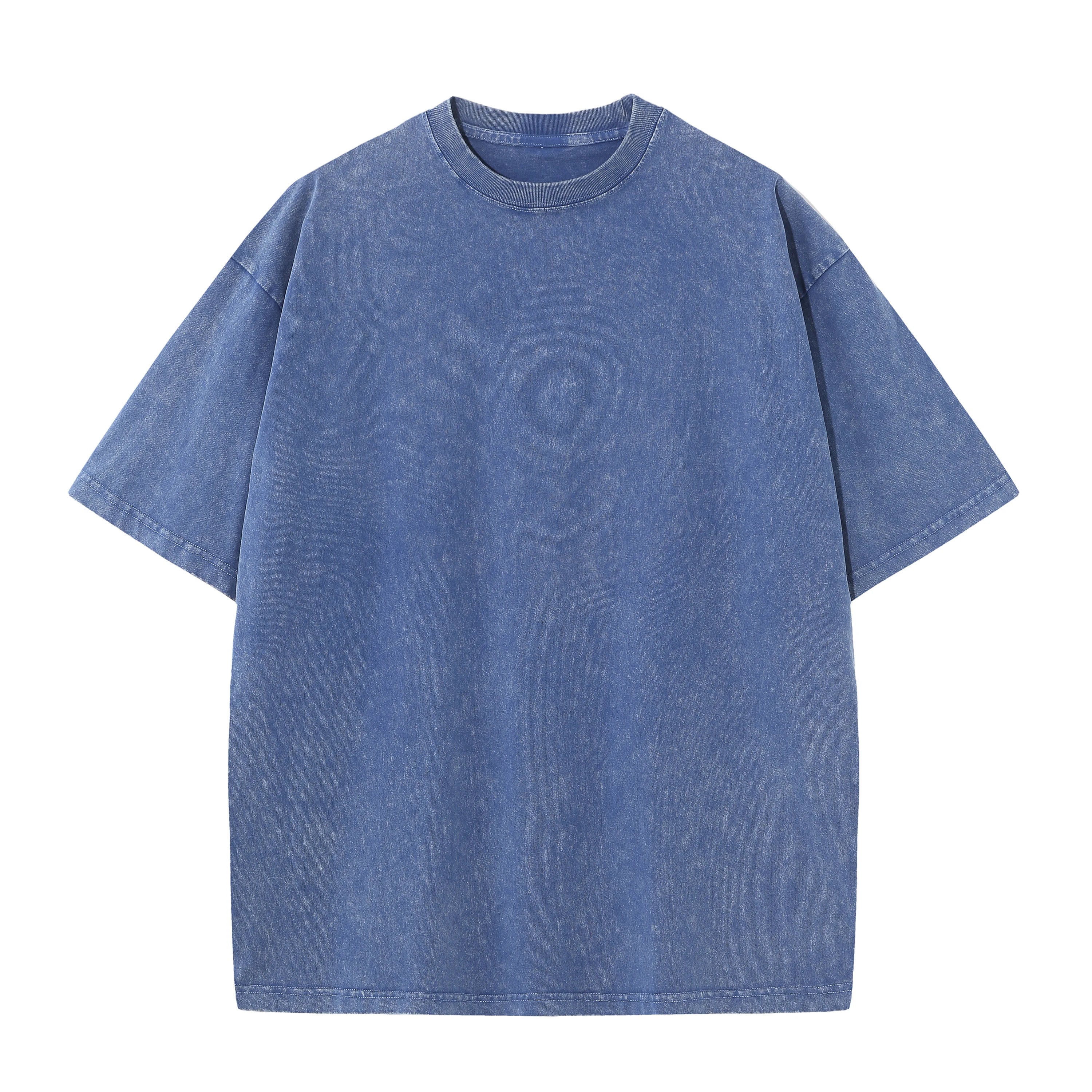 Men’s Vintage Washed Cotton Tee – Oversized Drop Shoulder Streetwear Essential