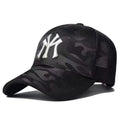 Fashion Letter Embroidered Camo Baseball Hat – Adjustable Casual Sun Cap
