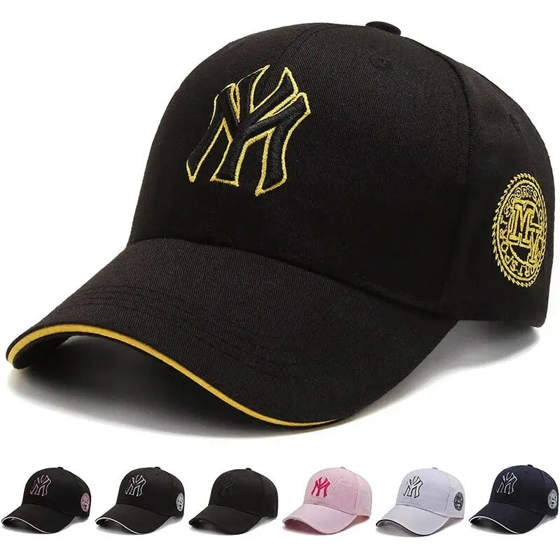 Men’s & Women’s Casual Baseball Cap – Korean-Inspired, Embroidered Letter Design, UV Protection Sunshade Hat