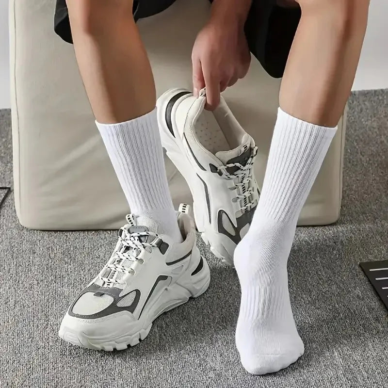 All-Season Sports Socks – Breathable, Sweat-Wicking, Neutral Colors