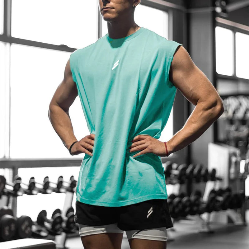 Men’s Athletic Sleeveless T-Shirt – Lightweight Gym & Sports Tank