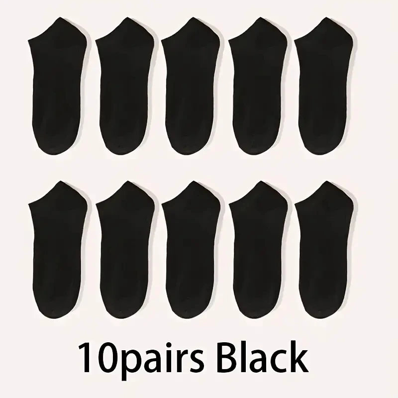 5/10-Pack Unisex Comfort-Fit Ankle Socks – Breathable, Lightweight & Perfect for Sports & Everyday Wear